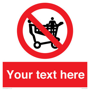 Custom No Climbing on Trolley Sign